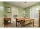 Elegant dining room with hardwood floors and natural lighting at 121 Pelham Ln, Fort Mill, SC 29715
