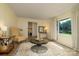 Bright living room with hardwood floors, large window, and stylish decor at 121 Pelham Ln, Fort Mill, SC 29715