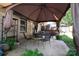 Covered patio with table and chairs at 121 Pelham Ln, Fort Mill, SC 29715