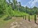 Picturesque backyard showcasing lush greenery and mature trees at 15614 Aviary Orchard Way, Charlotte, NC 28278