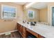 Large bathroom with vanity, lots of counter space and large mirror at 2040 Brantley Creek Dr, Kannapolis, NC 28083