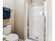Shower with modern fixtures, towel rack and toilet at 2040 Brantley Creek Dr, Kannapolis, NC 28083