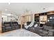 Comfortable living room featuring plush seating and a decorative built-in entertainment center at 2040 Brantley Creek Dr, Kannapolis, NC 28083