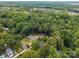 Aerial view of the neighborhood featuring a tree-filled landscape and charming homes at 324 Swamp Fox Dr, Fort Mill, SC 29715