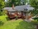 Aerial view of the home's deck and gazebo, perfect for outdoor entertaining and relaxation at 324 Swamp Fox Dr, Fort Mill, SC 29715