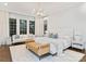 Bright bedroom with a plush bed, soft lighting, and a serene view of the outdoors at 4714 Ockley Manor Ln, Charlotte, NC 28226