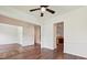 Bright living room showcasing hardwood floors and an open layout at 7309 Rock Hampton Ct, Harrisburg, NC 28075