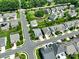 Expansive aerial view of a neighborhood featuring manicured lawns and tree-lined streets on a sunny day at 741 Garrett Green Way # 64, Fort Mill, SC 29715