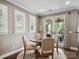 Cozy breakfast nook with natural light, a round table, and access to the backyard patio at 741 Garrett Green Way # 64, Fort Mill, SC 29715
