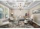 Bright office with coffered ceiling, large window, and stylish work space at 741 Garrett Green Way # 64, Fort Mill, SC 29715