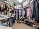 This is the spacious walk-in closet, offering ample storage with shelves and hanging racks at 741 Garrett Green Way # 64, Fort Mill, SC 29715