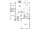 Detailed first floor plan showcasing the layout with kitchen, Gathering room, garage, dining room, and bedrooms at 8231 Annsborough Nw Dr, Concord, NC 28027