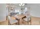 Open dining area with views of the kitchen and staircase at 972 Von Buren Blvd # 242, Rock Hill, SC 29730