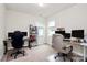 Spacious home office with two desks and natural light at 139 Suggs Mill Dr, Mooresville, NC 28115