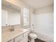 Clean bathroom features modern fixtures, a bathtub-shower combo, and a large mirror for easy access at 140 Astor St, Troutman, NC 28166
