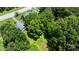 Lush backyard with mature trees creating a private and shaded outdoor space at 1520 21St Ne Ave, Hickory, NC 28601