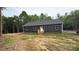 Charming single-story home with a inviting front entrance, complemented by a dark siding and red shutters at 1870 Hwy 49 None, New London, NC 28127
