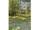 A spacious backyard surrounded by lush, mature trees at 2120 Marwood Ln, Albemarle, NC 28001
