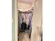 Walk-in closet with ample clothing storage and shelving at 227 James Rd, Taylorsville, NC 28681