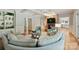 Spacious living room featuring a fireplace, hardwood floors, and an open floor plan at 2317 Houston Branch Rd, Charlotte, NC 28270