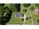 Birds-eye view displaying the home's location, mature landscaping, and sprawling backyard for a sense of privacy at 2765 Dogwood Cir, Rock Hill, SC 29732