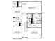 Second floor layout with a primary suite, two bedrooms, flex space, baths and laundry at 4121 Vista Pine Dr, Charlotte, NC 28215