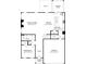Layout showing a bedroom, kitchen, Gathering room, dining area, patio and garage on the first floor at 4125 Vista Pine Dr, Charlotte, NC 28215