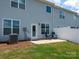 Backyard with a patio, privacy fence, and outdoor seating at 4177 Steel Way, Sherrills Ford, NC 28673