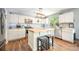 Bright kitchen featuring butcher block island, modern appliances, stainless sink, and ample storage at 4312 Mary Point Rd, Monroe, NC 28110