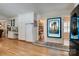 Kitchen with white cabinets, pantry, and stainless steel appliances at 5014 Quail Canyon Dr, Charlotte, NC 28226