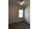 Neutral bedroom with carpet, ceiling fan and window at 5508 Burning Ridge Dr, Monroe, NC 28110
