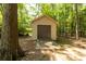 Detached outbuilding offers additional storage or workspace, enhancing the property at 637 Freemont Dr, Lancaster, SC 29720