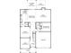 First floor layout featuring a gourmet kitchen, dining, living, Gathering room, guest bedroom, and garage at 6514 Alanbrook Rd, Charlotte, NC 28215