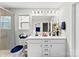 Bright bathroom with double vanity, sleek fixtures, large mirror, and tile flooring at 11195 Argosy Dr # 1098, Lancaster, SC 29720