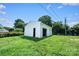 This charming detached garage offers extra storage space and boasts convenient garage door and separate door at 1122 Oconee Ave, Rock Hill, SC 29732