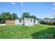 Exterior view of a detached outbuilding in backyard at 1122 Oconee Ave, Rock Hill, SC 29732