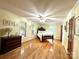 Bedroom with hardwood floors, multiple windows, and ceiling fan at 143 Uwharrie Ct # 10801081, Mount Gilead, NC 27306