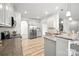 Bright kitchen featuring granite countertops, stainless steel appliances, and an open layout at 15119 Oleander Dr, Charlotte, NC 28278