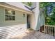 The back door leads to a wood deck at 203 Hickory Wood Dr, Kannapolis, NC 28083