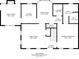 Detailed floor plan showcasing the layout of the home, including room dimensions and overall square footage at 203 Hickory Wood Dr, Kannapolis, NC 28083