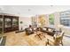 Inviting living room with leather sofas, decorative rug, and stylish decor for a warm and welcoming ambiance at 229 N Church St # 401, Charlotte, NC 28202