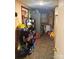 Pantry with refrigerator and lots of boxes of food at 238 Deaton St, Statesville, NC 28677