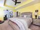 Spacious primary bedroom with tray ceiling, neutral palette and comfortable furnishings at 3009 Canopy Dr, Indian Trail, NC 28079