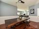 Open layout featuring a dining area that connects to a living room space at 3009 Canopy Dr, Indian Trail, NC 28079