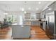 Modern kitchen features stainless steel appliances and a large island with seating at 3256 Fairmead Dr, Concord, NC 28025