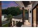 Balcony with views, contemporary railings, and stylish lighting, perfect for outdoor enjoyment at 3308 Carmel Rd, Charlotte, NC 28226