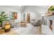 Cozy living room features stylish seating, fireplace, and an open concept design at 3519 Campbell Dr, Charlotte, NC 28205