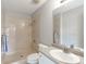 Bathroom featuring a walk-in shower and ample counter space at 409 Guiness Pl, Rock Hill, SC 29730