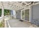 Covered patio with a sliding door and view of backyard at 4911 Rivergreen Ln, Charlotte, NC 28227
