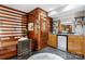 The rec room is complete with a wood sauna, mini-bar, and a warm electric fireplace at 5192 Corbin Ln, Hickory, NC 28601